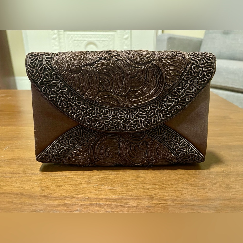 Vintage Walborg Brown Clutch Bag